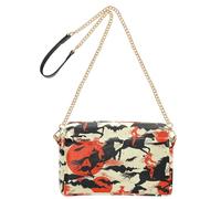 miaozhen Petit sac à bandoulière pour femme en cuir végétalien, motif cavalier mort, Halloween, sac à main décontracté avec fermeture éclair et bandoulière croisée