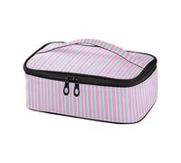 miaozhen Petit sac à déjeuner pour femme à rayures bleu poudré pour femme - Boîte à déjeuner de plage loncheras para Hombres Igloo