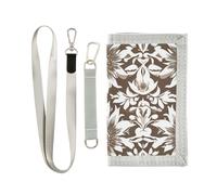 miaozhen Portefeuille à trois volets de couleur pastel de Pâques en nylon coloré pour homme avec cordon carteras para hombres, tournesols de Pâques couleur pastel, 1 size