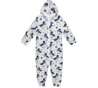 miaozhen Pyjama pour enfants en flanelle avec fermeture éclair à capuche indigo animal colvert ludique 1 pièce peignoir pour enfants unisexe vêtements d'intérieur 5-14 ans pyjama de nina 6 ans, Animal