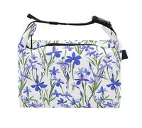 miaozhen Sac à déjeuner pour garçons respectueux de l'environnement France Iris Sibirica Beauty Flowers Girl Boîtes à déjeuner isothermes pour voyage en plein air