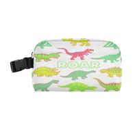 miaozhen Sac à déjeuner pour homme résistant à l'eau pour garder les aliments au chaud sac pour l'école/pique-nique Ligne T-rex Ankylosaure Vert fluo Bolso para llevar almuerzo