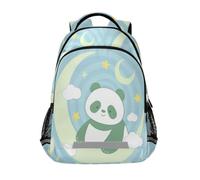 miaozhen Sac à dos amusant Panda Moon Baby Blue pour filles de 9 à 10 ans avec grands sacs à livres pour enfants de 10 à 12 ans Mochilas para la escuela mochilas de mujer para escuela