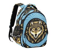 miaozhen Sac à dos pour enfant Motif loup mythes nordiques, Wolf Norse
