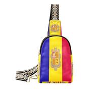 miaozhen Sac banane léger pour femme Motif drapeau d'Andorre Noir, Drapeau d'Andorre, 1 Size