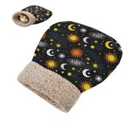 miaozhen Sac de couchage couvert pour chiot, chien, chat, étoile spatiale, nébuleuse, noir pour animal domestique, sac d'hiver doux semi-fermé casita para gatitos
