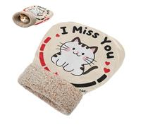 miaozhen Sac de couchage pour chat d'intérieur et mini chiens I Miss You - Motif chat blanc mignon - Sac confortable pour temps froid