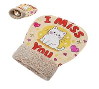miaozhen Sac de couchage pour chat et petit chien I Miss You dessin animé mignon chat blanc tunnel cachette nid hiver doux et sûr auto-chaud saco de sommeil para gatos