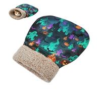 miaozhen Sac de couchage pour chats ou petits chiens d'intérieur - Tunnel de feu vert terrifiant cachette par temps froid - Confortable et lavable - Cama para gatos