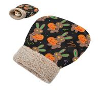 miaozhen Sac de lit pour chat d'intérieur pour animaux domestiques Happy Halloween Lapin Citrouille Pet Snuggle Sack mignon hiver confortable Wrap Cama para gatos en la ventana
