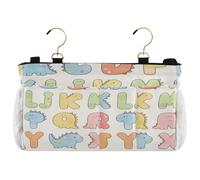 miaozhen Sac de rangement de chevet, organiseur de chevet, sac de rangement pour magazines, tablette, téléphone, chocolat, dessin animé, coloré, abc organizador para habitación