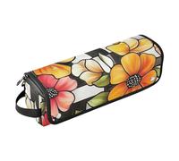 miaozhen Sac de voyage pour outils de cheveux chauds et tapis résistant à la chaleur, organiseur étanche pour outils chauds, fer à friser, fers plats, volumateur de cheveux, vitrail à carreaux, fleur