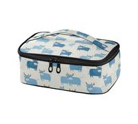 miaozhen Sac isotherme de voyage Oliver Jeffers Style Bull Baby Blue Bolsa para lonche de mujer