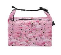 miaozhen Sacs à déjeuner pour filles avec poignées, motif flamants roses, pêche, sac fourre-tout pour personnel médical d'hôpital