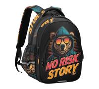 miaozhen Sacs à dos cool pour enfants sans risque et sans histoire ours, No