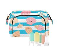 miaozhen Sacs cosmétiques de voyage imperméables à rayures d'été pour femmes pour maquillage voyage monedero chico para monedas, Été/rayures Bleu, Moderne