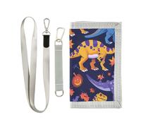 miaozhen Spooky Season Jurassic T-rex pliants pour femme minimalistes décontractés avec cordon Carteras para hombres