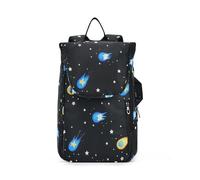 miaozhen Sporting Goods Sac de tennis mignon et robuste Motif étoiles filantes Dessin animé Ciel noir 2 raquettes Sac de tennis rembourré Sac de gym pour homme femme Tennis Sport bolso para raqueta de
