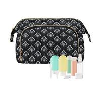 miaozhen Sprouts - Trousse de maquillage blanche obsidienne avec fermeture éclair pour femme, porte-monnaie pour organisateur de bijoux, maquillaje
