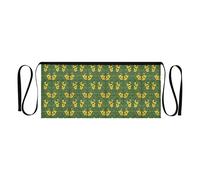 miaozhen Tablier court pour serveurs William Morris Jaune Sureau Fleurs Vert 30,5 cm Résistant aux gouttes d'eau