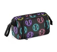 miaozhen Trousse à crayons de grande capacité avec fente pour enfants pour l'université Colorée Fluo Fluo Baseball estuches para lapises