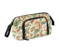 miaozhen Trousse à crayons de grande capacité avec fermeture éclair - Coque rigide pour adolescents et garçons - Fournitures scolaires - Animal écureuil noisette - Cartucheras uniques pour lapices