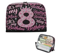 miaozhen Trousse à crayons de grande capacité multi-usages pour étudiant, cosmétiques, It's My Birthday 8 Girl bolsa para herramientas