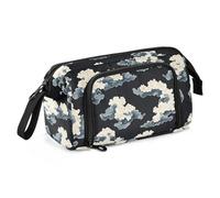 miaozhen Trousse à crayons de grande capacité organisée légère pour adolescents et adolescents, fournitures scolaires Preppy Style Ukiyo-e Noir estuche de lapices para ninas