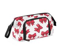 miaozhen Trousse à crayons de grande capacité pour enfants - Trousse légère avec compartiments pour étudiants - Nœud mignon de dessin animé - Bolsa para guardar lapiz rouge