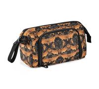miaozhen Trousse à crayons d'école de grande capacité avec compartiment à crayons avec fermeture éclair pour femme, chauve-souris, citrouilles, unique todo para oficina