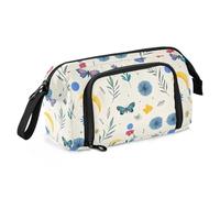 miaozhen Trousse à crayons multifonction de grande capacité avec fermeture éclair pour enfants, université, safari, papillons, dessin animé, cartucheras para ninas