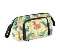 miaozhen Trousse à stylos de grande capacité avec fermeture éclair - Portable - Pour femme - Motif animal de dessin animé - Crocodile - Sweet estuche de lapices para ninos