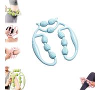 Miapina- Nine Wheel Circular Leg Clamp Roller,Masajeador Manual De Piernas,Handheld Multifunctional Ring Roller,360° Circular Leg Neck Muscle Hand Arm Relaxer,360 Wrap Massage,Width Adjustable (#A)