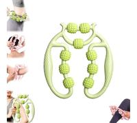Miapina- Nine Wheel Circular Leg Clamp Roller,Masajeador Manual De Piernas,Handheld Multifunctional Ring Roller,360° Circular Leg Neck Muscle Hand Arm Relaxer,360 Wrap Massage,Width Adjustable (#B)