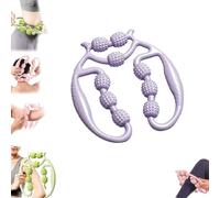 Miapina- Nine Wheel Circular Leg Clamp Roller,Masajeador Manual De Piernas,Handheld Multifunctional Ring Roller,360° Circular Leg Neck Muscle Hand Arm Relaxer,360 Wrap Massage,Width Adjustable (#D)