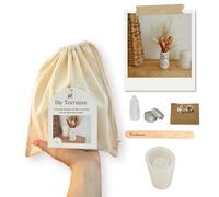 Miartisanat Kit DIY Terrazzo en Jesmonite - Vase décoratif à créer soi-même | Résine écologique AC100 | Idée cadeau créative | Guide pas à pas inclus Terrazzo Été