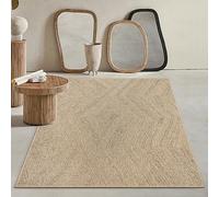 Mia's Tapis Kinsley Robuste pour l'intérieur et l'extérieur, avec Un Aspect Jute Naturel, résistant aux intempéries, adapté aux terrasses et Jardins