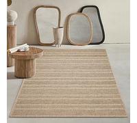 Mia's Tapis Kinsley Robuste pour l'intérieur et l'extérieur, avec Un Aspect Jute Naturel, résistant aux intempéries, adapté aux terrasses et Jardins