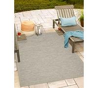 Mia's Teppiche Adora - Tapis Moderne, Style Boho, adapté à l'intérieur et à l'extérieur, idéal pour la Cuisine et la Salle à Manger, Beige-Gris, 080x150cm