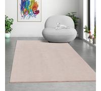 Mia's Teppiche Comfort Tapis Moderne Moelleux à Poils Courts, Dessous antidérapant, Lavable à 30 degrés, Super Doux, Aspect Fourrure, Rose, 160 x 220 cm