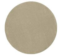 Mia's Teppiche Emma Tapis Salon, Courte Pile, 120 cm Rond, Crème