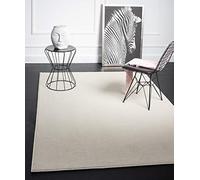 Mia's Teppiche Emma Tapis Salon, Courte Pile, 120x170 cm, Crème
