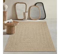 Mias Teppiche Kinsley Tapis Robuste pour l'intérieur et l'extérieur, avec Un Aspect Jute Naturel, résistant aux intempéries, adapté aux terrasses et Jardins
