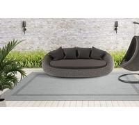 Mias Teppiche Lara Tapis Intérieur Et Extérieur Balcon Terrasse Tapis Cuisine, Toile Plate, 80x150 cm, Gris