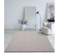Mias Teppiche Mia´s Tapis Taos Tapis Moelleux à Poils Courts, Dessous antidérapant, Lavable à 30 degrés, Super Doux, Aspect Fourrure, Sable, 160 x 220 cm