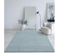 Mias Teppiche Mia´s Tapis Taos Tapis Moelleux à Poils Courts, Dessous antidérapant, Lavable à 30 degrés, Super Doux, Aspect Fourrure, Bleu, 200 x 280 cm