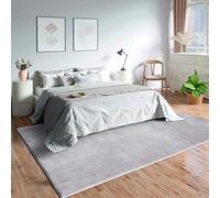 Mia's Teppiche Olivia pour Salon/Chambre à Coucher - Lavable - 120x160 cm, Gris