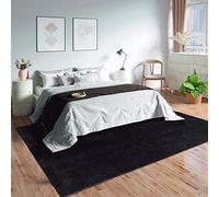 Mia's Teppiche Olivia pour Salon/Chambre à Coucher - Lavable - 120x160 cm, Noir