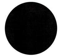 Mia's Teppiche Olivia pour Salon/Chambre à Coucher - Lavable - 200 cm Rond, Noir