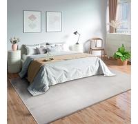 Mia's Teppiche Olivia pour Salon/Chambre à Coucher - Lavable - 200 cm Rond, Sable